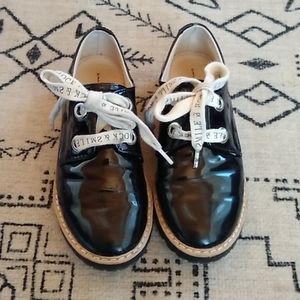 Zara kids patent lace-up
